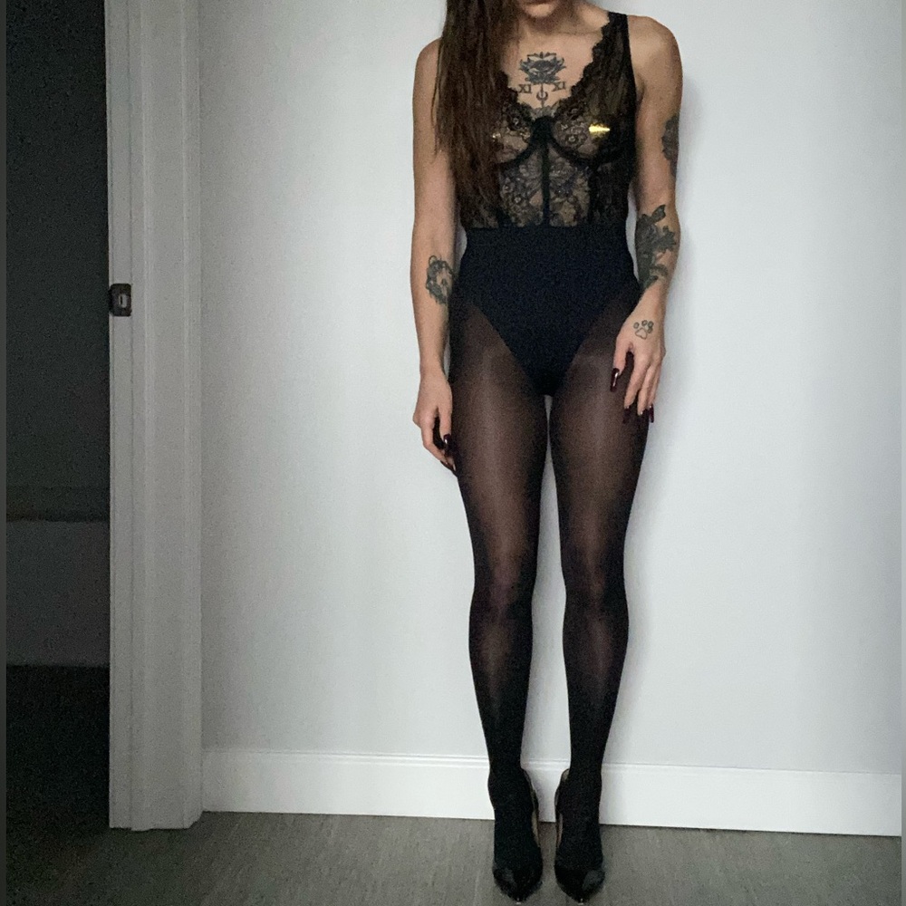 Akira Lace and Mesh Bodysuit